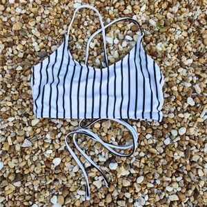 SHEIN Small Striped Swim top